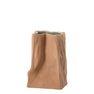 Wazon 14 cm Paper Bag szaro - brązowy