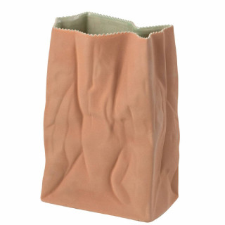 Wazon 28 cm Paper Bag szaro-brązowy matowy