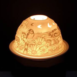 Porcelanowy Lampion-Jaskółki Ażur