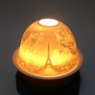 Porcelanowy Lampion-Lot Balonem