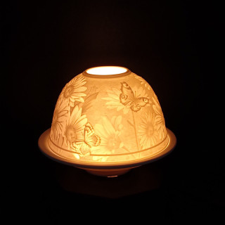 Porcelanowy Lampion-Motyle i Margaretki