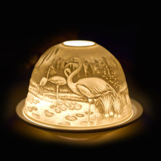 Porcelanowy Lampion-Flamingi