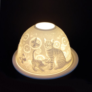 Lampion Porcelanowy-Koty