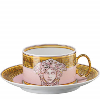 Filiżanka do herbaty Versace Medusa Amplified Pink Coin