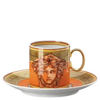 Filiżanka do espresso Versace Medusa Amplified Orange Coin