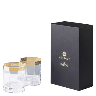 Zestaw 2 szklanek do whisky Versace Crystal D'Or